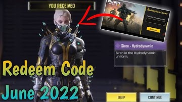 5 June Codm Redeem Code 2022 | Today Redeem Code Codm | New Redeem Code Codm | Codm Codes 2022