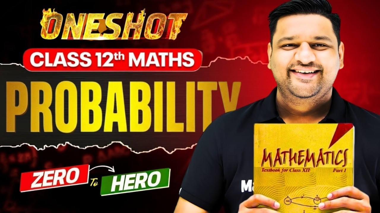CLASS 12th MATHS : PROBABILITY IN ONE SHOT 😎 |  COMPLETE  CLASS 12th MATHS | BASIC TO ADVANCE