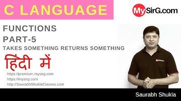 Lecture 9 Functions in C Part 5 Hindi