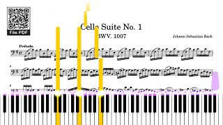 Cello Suite No. 1 | Piano with Sheet PDF + MIDI