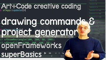 Using project generator & drawing cmds - tutorial: openFrameworks superBasics e02