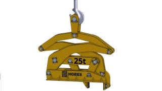 Vertical coil tong