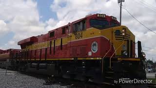 Two Afternoon FEC manifests! Train 202 & 109, close call with gate runner!