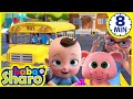 Wheels on the bus goes round and round babasharo tv  kids songs