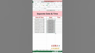 Int( ) function - Seperate Date and Time #shorts #excel #exceltips #exceltutorial  #tipsandtricks
