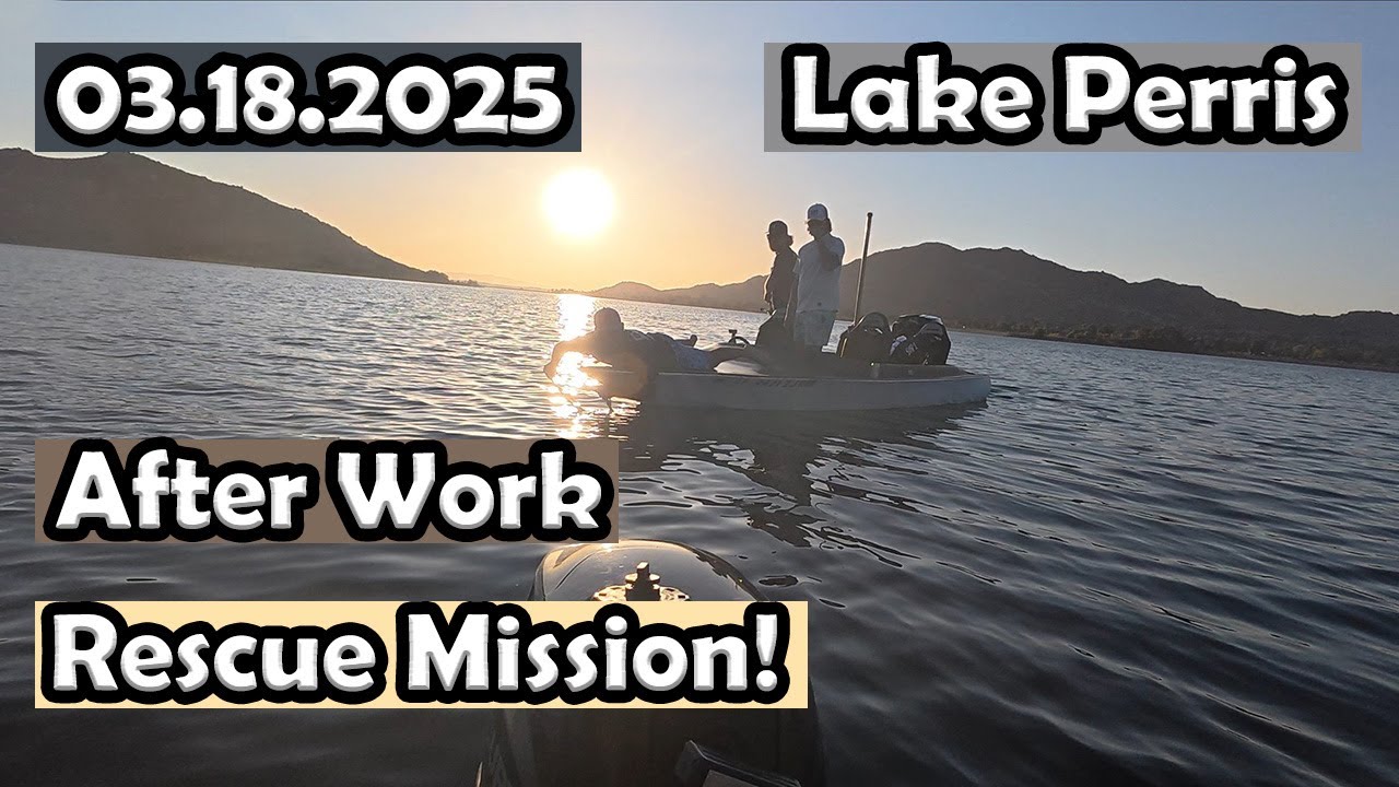 Lake Perris Bass Fishing: 4 Bass plus boat recovery #lakeperrisfishing #zmanfishingproducts