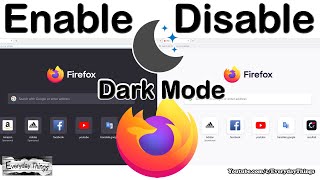 how to enable or disable dark mode on mozilla firefox with one click