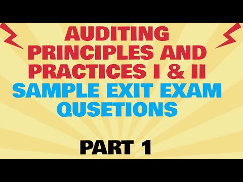 Auditing Principles and