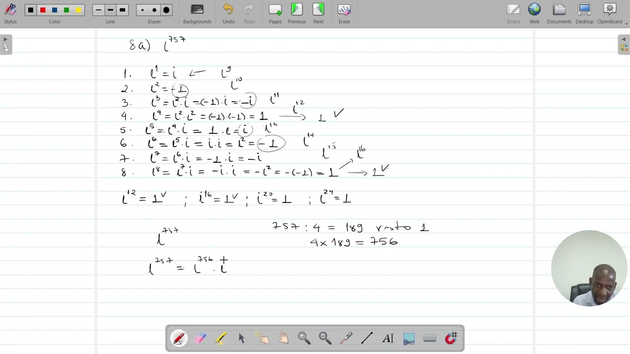 4  Adição, Subtracção, Multiplicação e Divisão de números Complexos