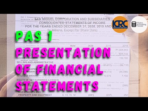mpsas 1 presentation of financial statements