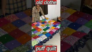 ?bedsheet making with old clothe♻ short vairalvideo