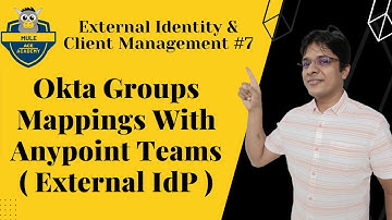 #7: Okta Groups mappings with Anypoint Teams | External IdP | Okta IdP