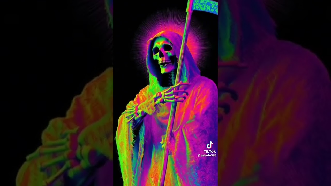 #santamuerte advise never invite gossip, No Respect and someone full of problems. in Spanish