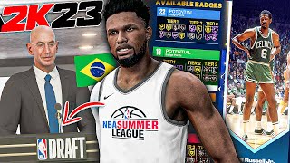 A CRIAÇÃO DA LENDA! SUMMER LEAGUE E DRAFT! - NBA 2K23 ...