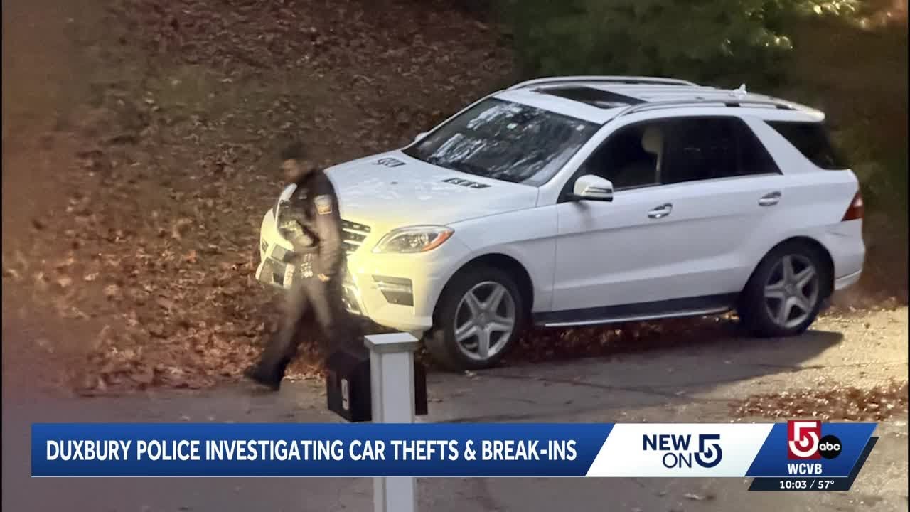Duxbury police issue warning after string of car thefts, break-ins ...