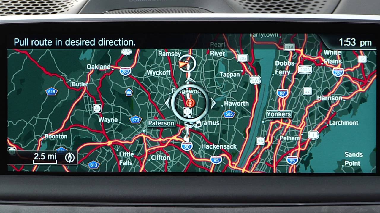 Set A Navigation Route BMW HowTo YouTube