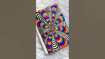 Tutorial: How to draw illusion art😵‍💫 #Shorts #Trending