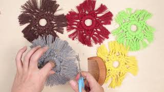 DIY Macrame Snowflakes Christmas Boho Decor Macrame Snowflake Wall Hanging [STEP BY STEP]