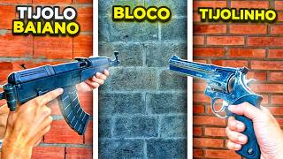 QUAL PAREDE DE TIJOLO CONSEGUE PARAR UM TIRO DE FUZIL?