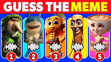 Guess ITALIAN BRAINROT Animals Memes | Tralalero Tralala🦈Bombardino🐊Shimpanzinni🙈