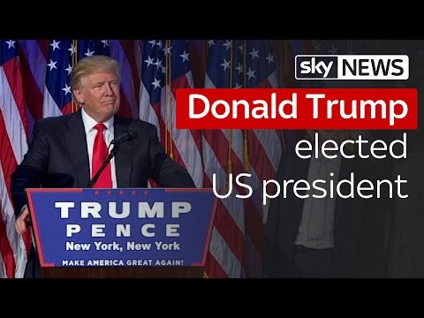 Donald Trump wins US election