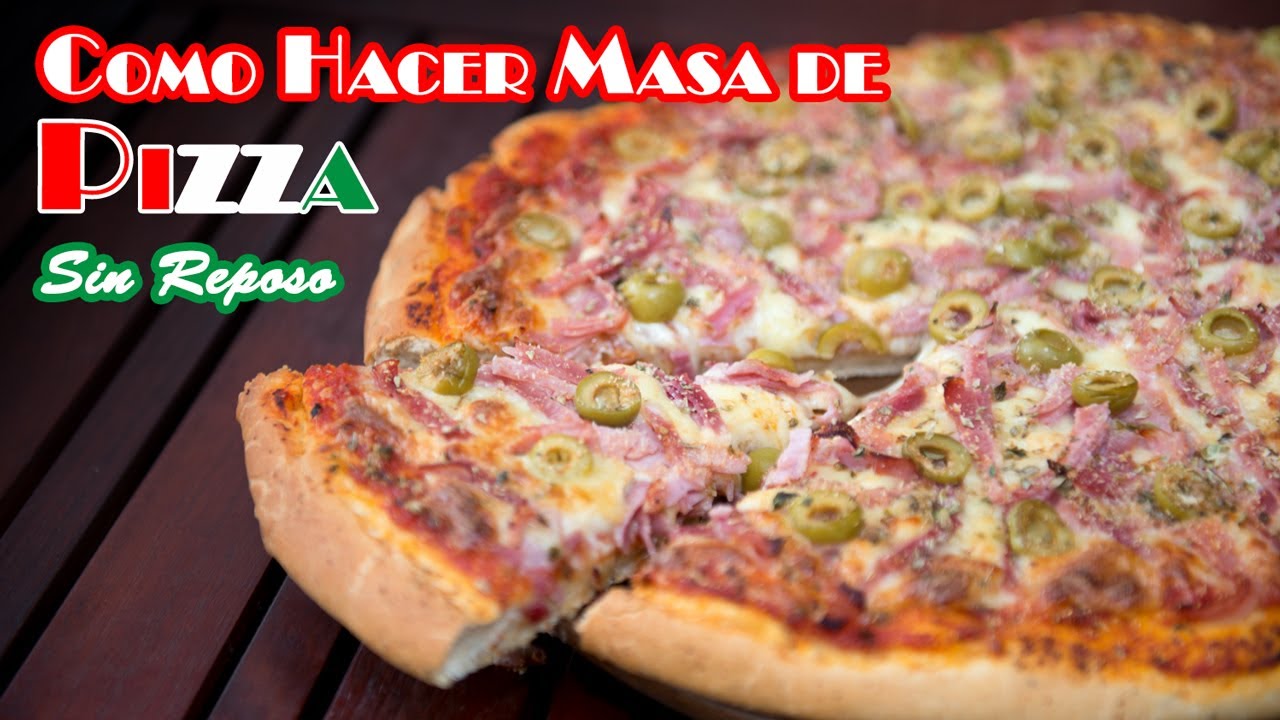 Masa pizza casera sin levadura