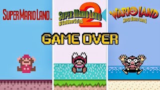 Evolution of Super Mario Land 1-2-3 Game Over Screens screenshot 4