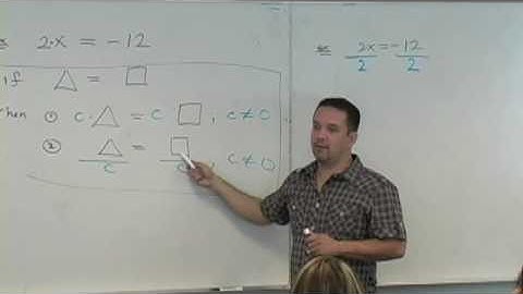 Algebra Lecture 4- Solving Linear Equations (part 2).mov