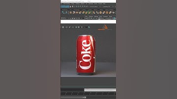 Autodesk Maya   Texturing and Rendering Coke Tin #shorts #3danimation #3dmodeling #render #maya