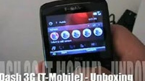 HTC Dash 3G (T-Mobile) - Unboxing