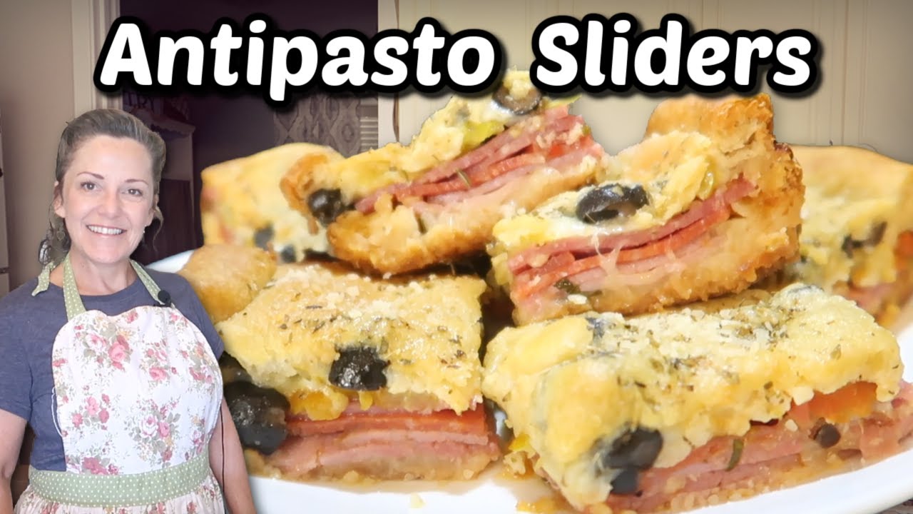 ANTIPASTO HOT SANDWICH BITES RECIPE Oven Recipe YouTube
