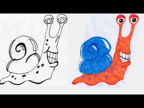 Video: Hoe Teken Je Een Slak?