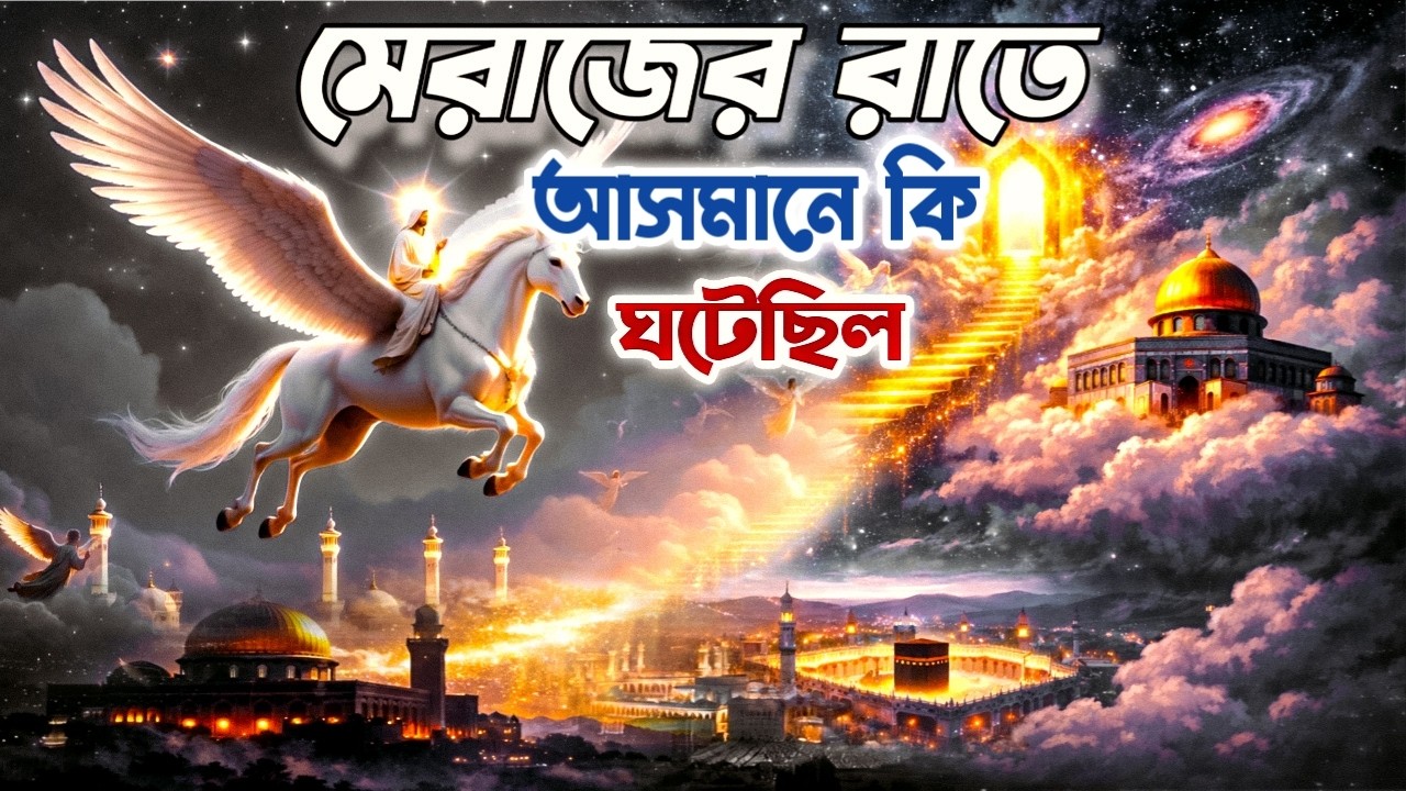 মেরাজের রাতে আসমানে কী ঘটেছিল? যা শুনলে আপনি অবাক হবেন | Shab e Meraj Story in Bangla #islamicstory
