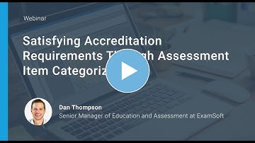 Satisfying Accreditation Requirements Through Assessment Item Categorization