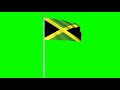 Jamaica Flag #4 - 4K Green Screen FREE high quality effects