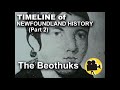 TIMELINE of Newfoundland History, Part 2: The Beothuks