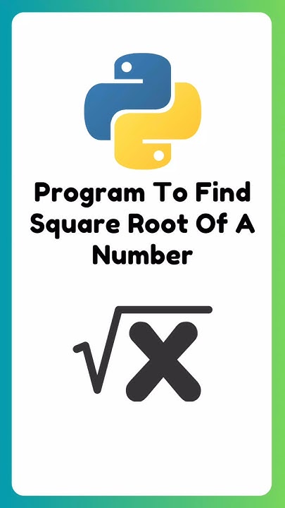 Python Program To Find Square Root Of A Number | Python For Beginners ...