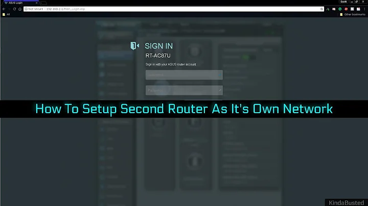 How To Setup Second Router As It's Own Network