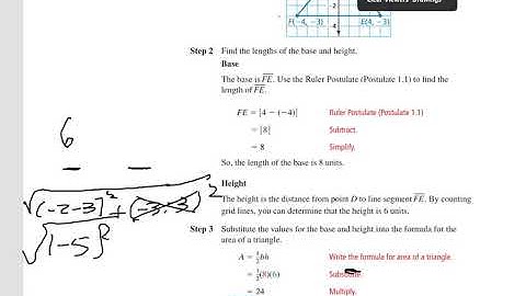 1.4 Perimeter and Area in the Coordinate Plane - pg.30 Big Ideas Math - Geometry