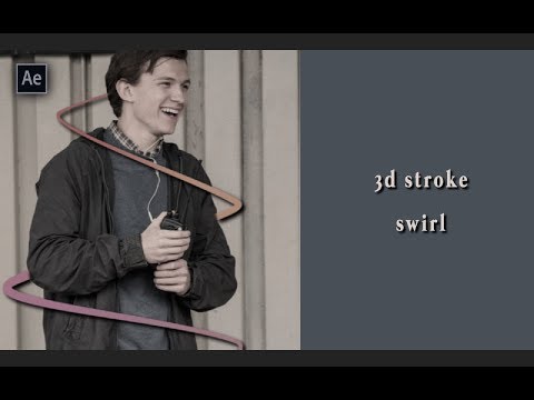3d stroke swirl | after effects