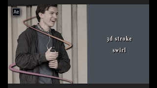 3d stroke swirl | after effects