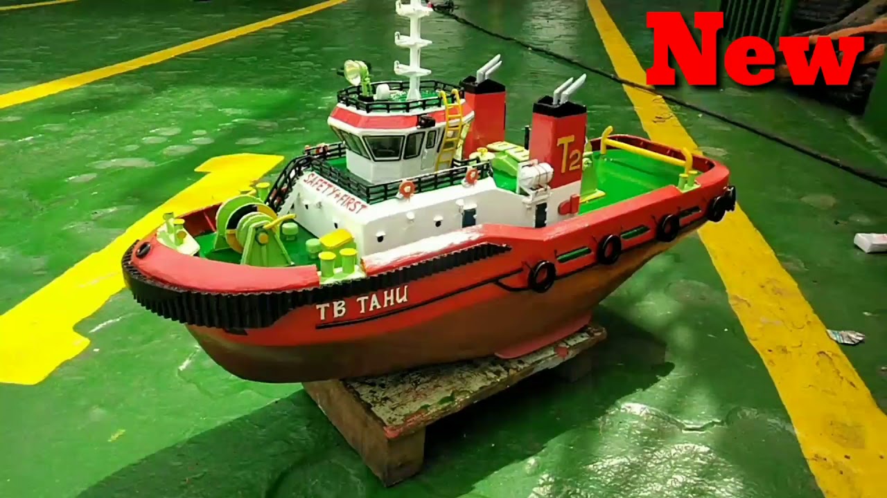  MINIATUR KAPAL tug boat  62 YouTube