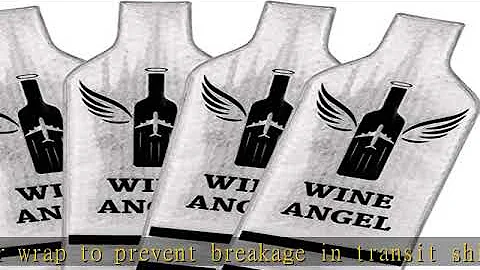 [UPGRADED PROTECTION] 4 Set (8 pcs) Reusable Wine Bags for Travel, Wine Travel Protector, Bottle Tr