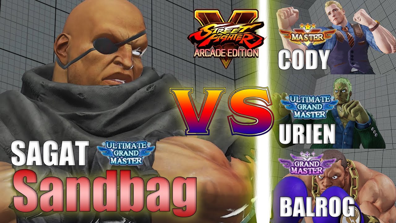 SFV AE 👊🏻 Sandbag (Sagat) vs Cody & JINJJANY (URIEN) & Balrog [S4]