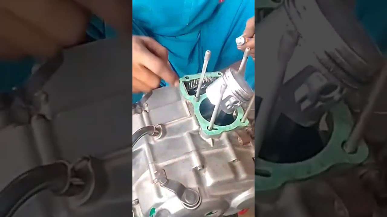 Honda 125 cc head cylinder fitting