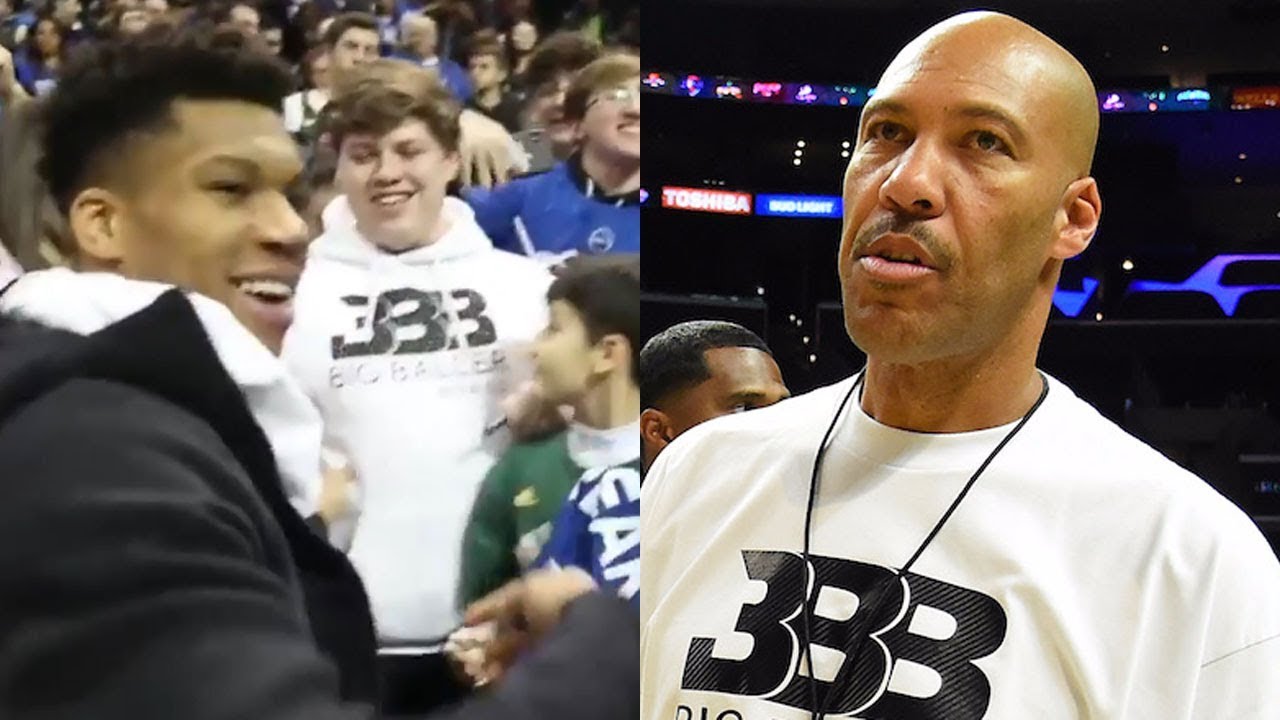 Giannis Antetokounmpo Makes Kid Cover Up His Big Baller Brand Shirt with a 'Greek Fr34k' H