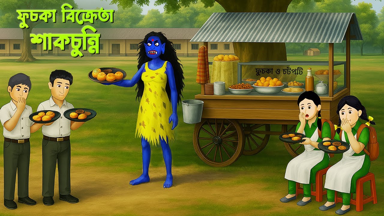 ফুচকা বিক্রেতা শাকচুন্নি | Fuchka Bikreta Shakchunni | Bhuter Golpo | Story Bird Cartoon