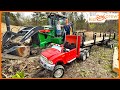 Excavating Stuck Backhoe With Kids Ride On Semi Truck And Doing Backhoe Work Educational Kid Crew Excavating Stuck Backhoe With Kids Ride On Semi Truck And Doing Backhoe Work Educational Kid Crew