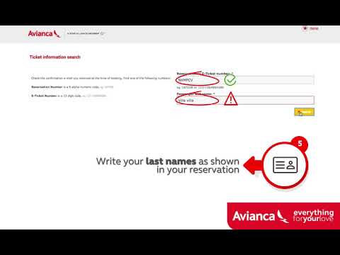 Avianca | Check your tickets status in our web
