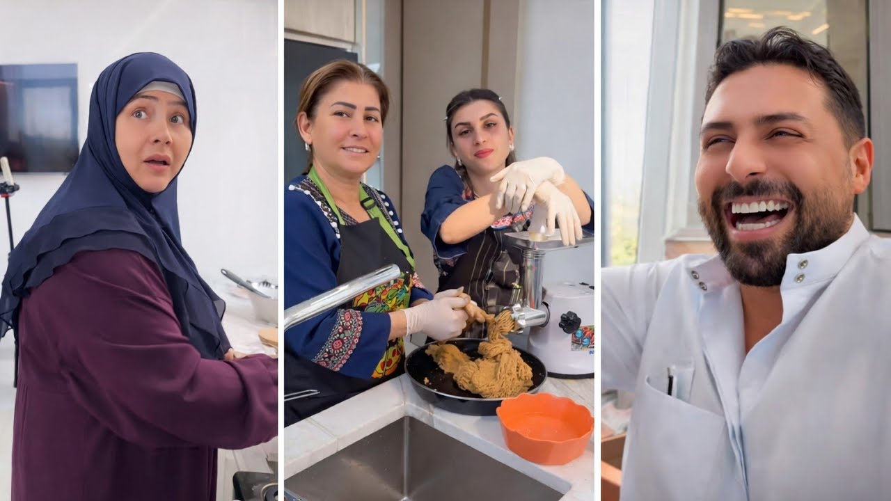 ريتشو وننوش 👩‍🍳 | أمي وحماتي دخلوا بتحدي الكبة… والأجواء ولّعت بالمطبخ 🔥😋 